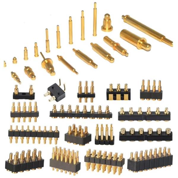 7Pin PCB Pogo Pin Connector 2.0mm Pitch Brass Plunger