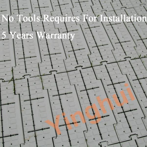 Modular Artificial Grass Flooring Anti Scratch Plastic Portable Outdoor Flooring For Tents