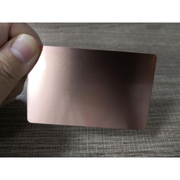 Custom Brass Bronze Copper Metal Business VIP Member Cards Brushed Finish