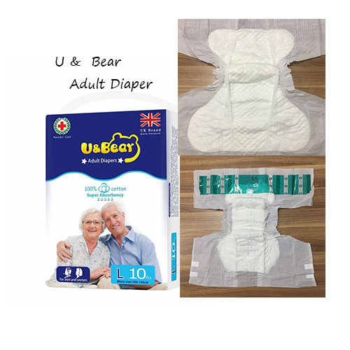 SAP Adults Wearing Diapers Anti Leakage Dry Unisex Adult Diapers S Shape Tapes