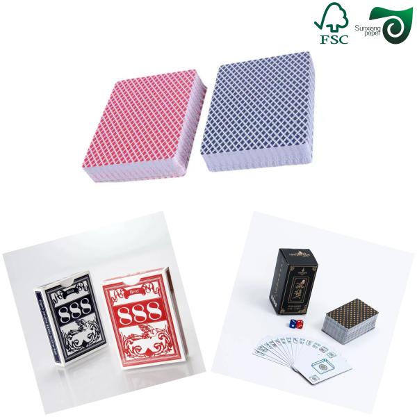 Blue Core Paper  Glossy Double Sides Coated Cardboard Playing Card  Packaging