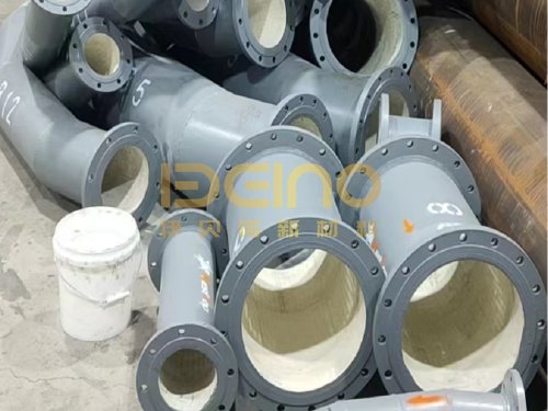 Wear Resistant Ceramic Pipe Ceramic Lined Pipe With Flanges