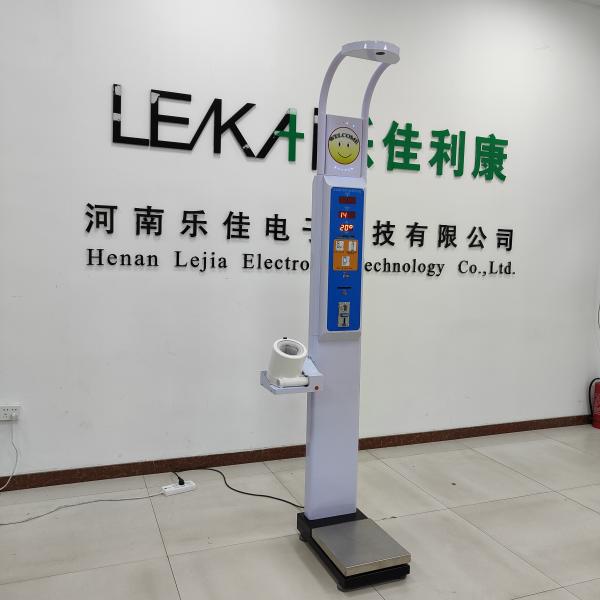 Steel Coin-Operated Height and Weight Measuring Machine with Packing Size 104*34*35cm
