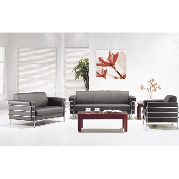 1+1+3 chrome plated structure Office Sofa Set CD-3603