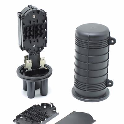 Dome Fiber Optic Box 12 Core 24 Core 36 Core 1 Input 2 Output ABS Black Mini Fiber Splice Closure