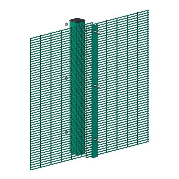 Clear View PVC coating 358 High Security Perimeter Mesh anti-climb fence
