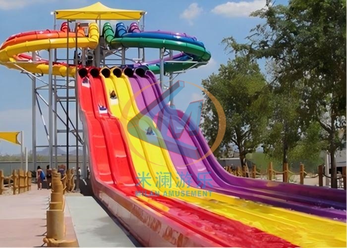 Fiberglass Octopus Racer Slide 15M High Platform High Speed