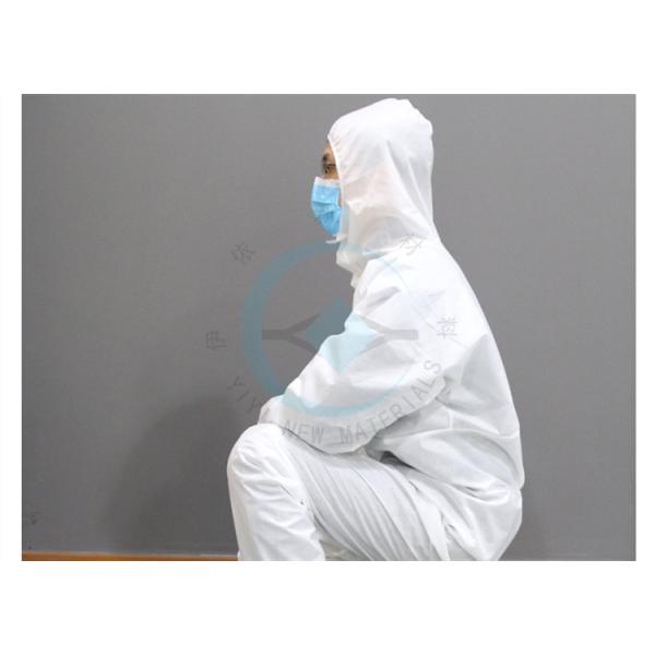 Chemical Resistant Safety Lightweight Disposable Coveralls Water Resistance