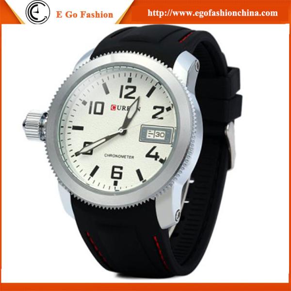 3 Colors Available Red White Blue Stainless Steel Watch Fashion Quartz Watch Date Watches