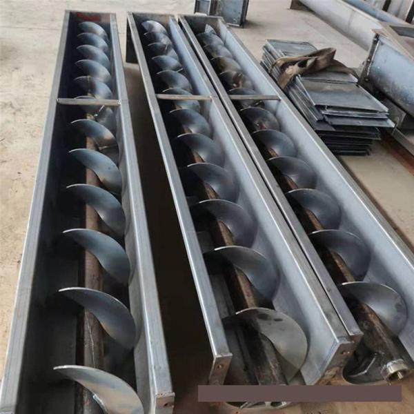 SS316 U Trough Stainless Steel Spiral Conveyor Powder Auger Conveyor 1~100m