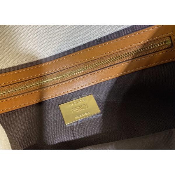 Women F Letters Pattern Denim Baguette Bag Embroidery Series