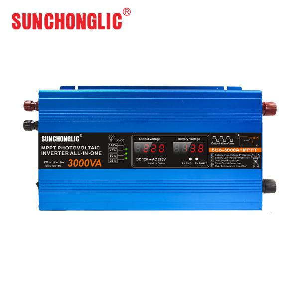 MPPT Solar Photovoltaic Inverter 12v 220v Dc Ac 3000va 3000w Quiet Operation