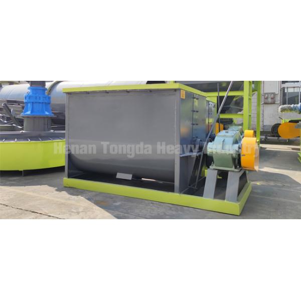 Horizontal Blender Fertilizer Mixing Equipment Animal Manure Mixing Machine