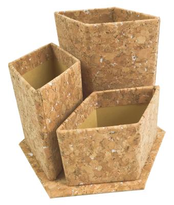 armazenamento Pen Box Organizer da mesa do OEM do ODM de 500pcs Cork Pencil Holder