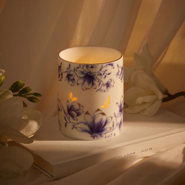 Decoração de casa de cerâmica personalizável / porta-velas de aniversário liberte sua criatividade