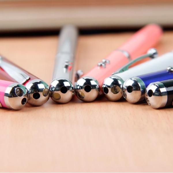 4IN 1 LED Light metal pen ,Touch srceen phone metal pen ，laser light pen, metal ball pen