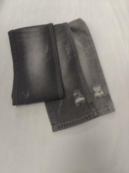 70% Cotton 23% Rayon 7% Polyester Denim Fabric 9.3oz Black White