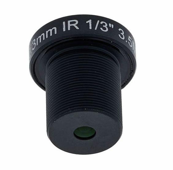 2.3mm 3.5mp F2.2 1/3 inch m12 wide angle cctv board IR lens