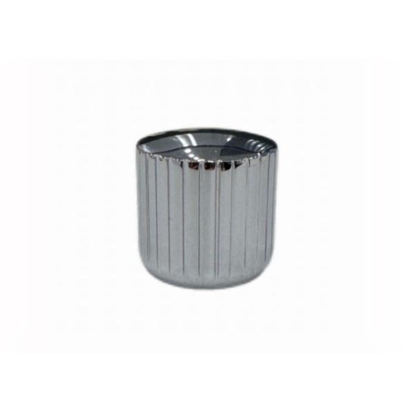 Silver Customized Size Perfume Bottle Caps Zamak Tops For High-end Package