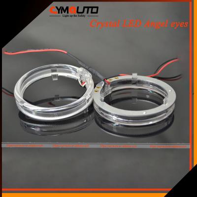 double couleur de 12V LED Ring Headlights DRL Angel Eyes Rings White Yellow