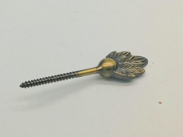 Parafusos de caixão em forma de folha 2.6*9cm Tamanho Decoração funerária Certificação SGS ZS08
