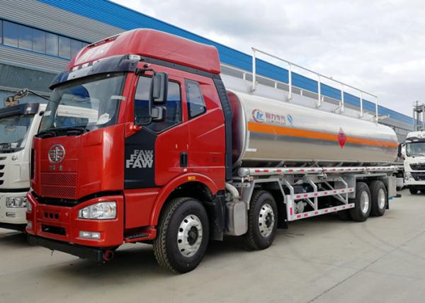 Caminhão de petroleiro do combustível da liga de alumínio de FAW 8x4 30000L
