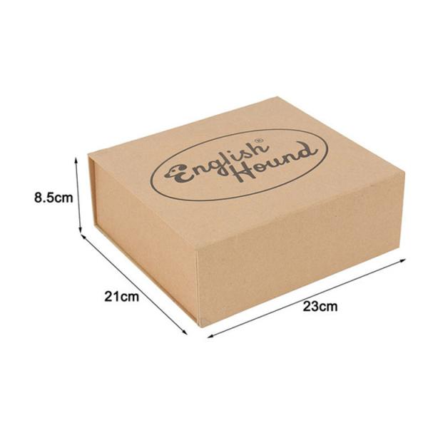 Kraft Paper Apparel Packaging Box Eco Friendly Collapsible Magnetic Gift Boxes