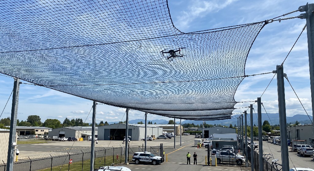 Heavy-Duty Overhead Netting | Nylon Mesh Barrier Against Unauthorized Drones