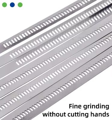 400mm Length Stainless Steel Locking Ties 0.3mm Thickness Metal Tie Wrap