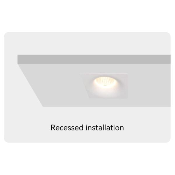 MR16 Recessed Spotlight Ø75mm Deep Anti-glare For Commercial