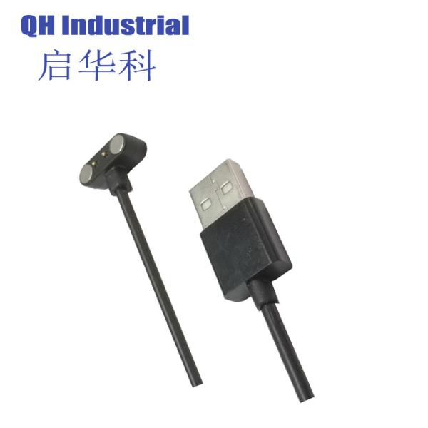2Pin Precision Artwork Electronic Vertical Type Pin Magnetic Pogo Pin Usb Connectors