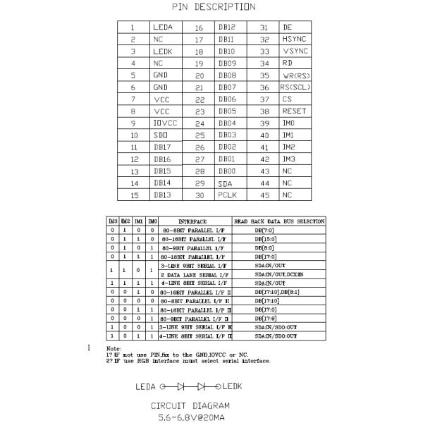 Небольшой модуль TFT вокруг дисплея Lcd точки SPI 1,3 дюймов 240x240