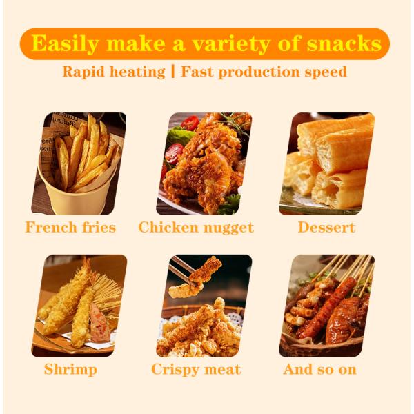 220V двойной резервуар газовый глубокий фритюрный аппарат для ресторана быстрого питания Нержавеющая сталь куриный фритюр