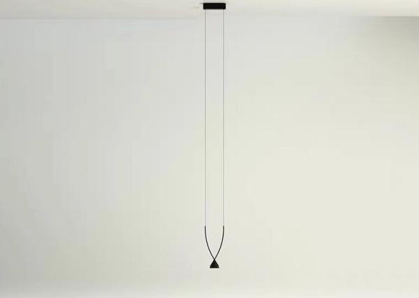 Modern Indoor Dining Room Black Chandelier Restaurant Showroom Ceiling LED Pendant Light