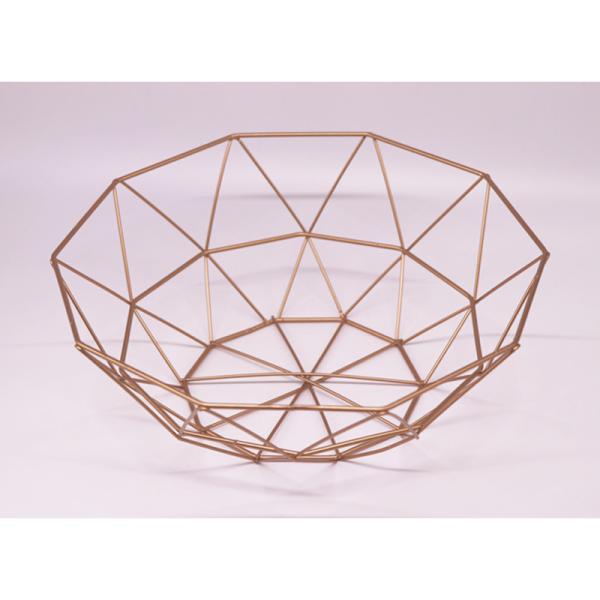 Corbeille de fruits moderne de fil en métal de taille de la maison 10cm