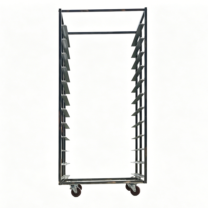 High Temperature Resistant 304 Stainless Steel Tray Trolley 18 Tier for Oven Blast Freezer Cold Room