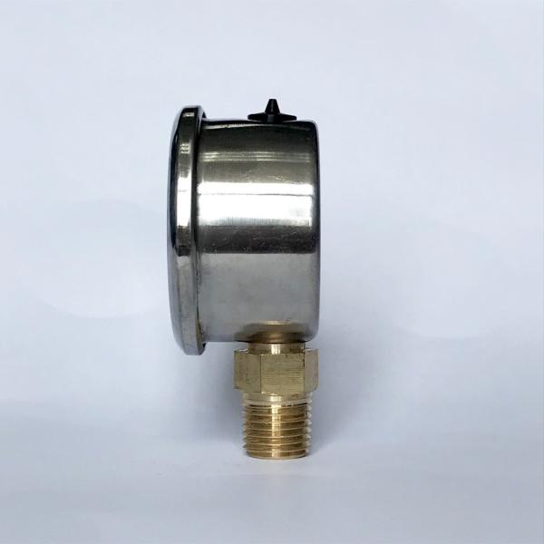 1.5 Inches 300 psi Oil Fillable Manometer 1/8 PT Bottom Mount Liquid Filled Pressure Gauge