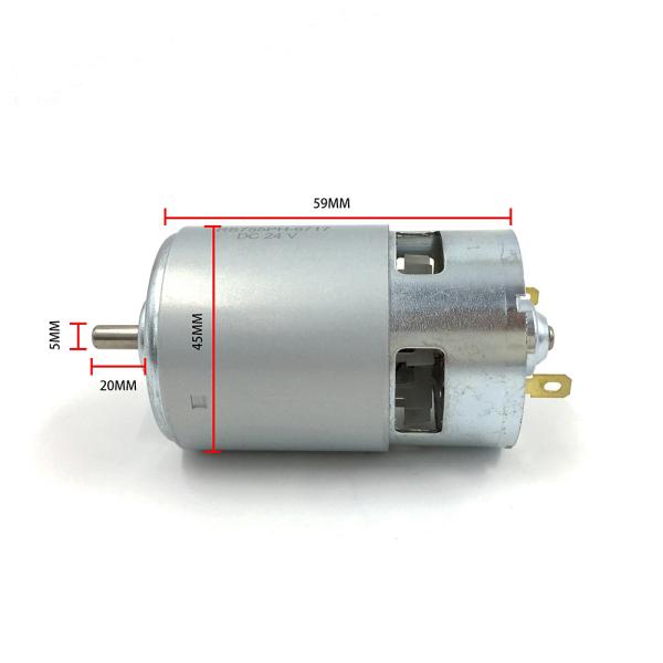 150w 12v DC Brush Motor Electric ODM For Cnc Milling Machine