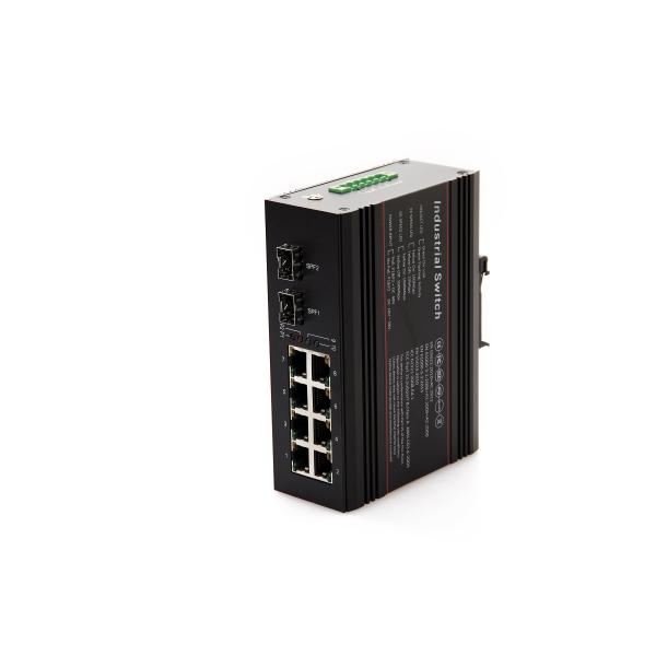 Волокно 2 гигабит переносит промышленный переключатель локальных сетей, порты Рдж45 переключателя 8 10 волокна Пое/100/1000м