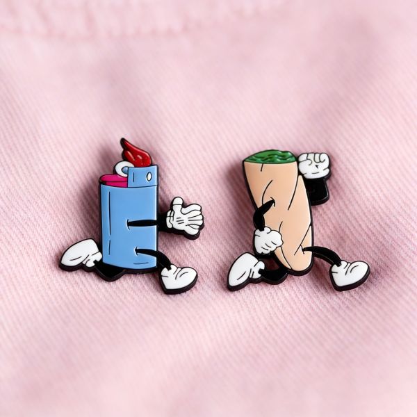 Custom silk screen printed metal lapel pins wholesale for clothing, accessories and logo branding