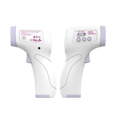 White Contactless Infrared Thermometer Battery Power Esay Use