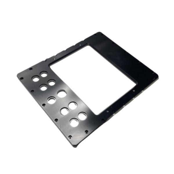 Cubierta electrónica Partes de aluminio mecanizadas CNC con acabado anodizado negro