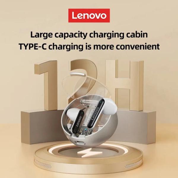 Lenovo LP8proTWS Gaming Earbuds Wireless Transparent Appearance