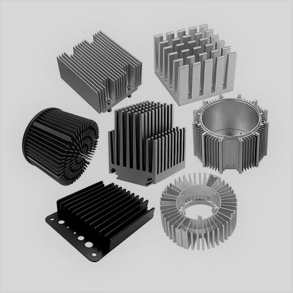 Good quality silver anodized extruded led aluminum heat sink