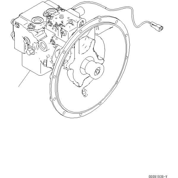Komatsu 78US-6 70-8 Гидравлический насос с дозером 708-3T-00151 708-3T-11220 708-3T11140