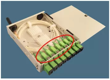 Mini Wall Mount 4 Port Fiber Termination Box SC Clamshell FTTD