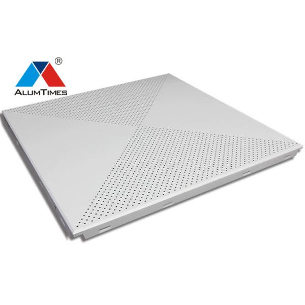 Clip In Aluminium Perforated Ceiling White Color Dia 1.8mm For Passenger Terminals