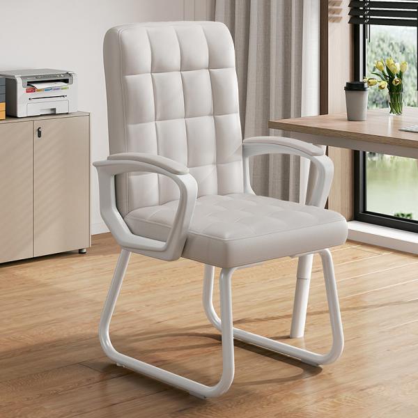 Black Brown PU Leather Office Chair and Lift Swivel Mesh Computer Chair PC Chair for Company