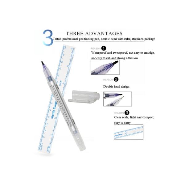 Manufacturer Cosmetic Accessories Non-toxic tattoo makeup surgery marker gun eyebrow skin marker pen