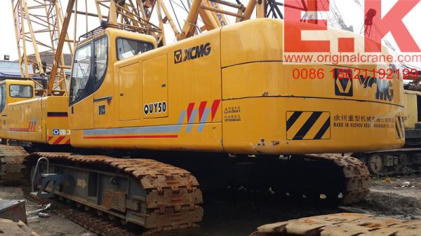 50ton Chinese Hydraulic track crane XCMG used crawler crane lattice boom crane (QUY50)
